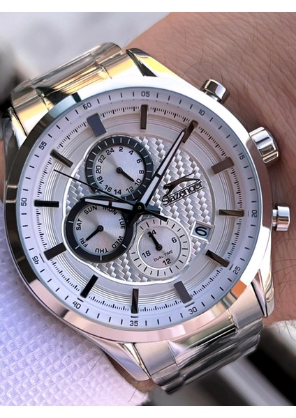 Çelik Kordon Iç Fonksiyonları Aktif 5 Atm Su Geçirmez Erkek Kol Saati VS.BLKT.0620 fiyatları