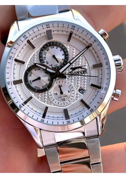 Çelik Kordon Iç Fonksiyonları Aktif 5 Atm Su Geçirmez Erkek Kol Saati VS.BLKT.0620 fırsatları