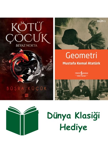 Kötü Çocuk 1 - Beyaz Nokta + Geometri + Dünya Klasiği Hediye