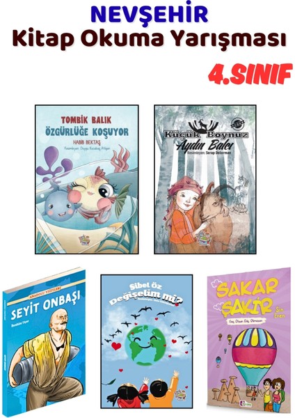 Nevşehir Kitap Okuma Yarışması 4.sınıf Kitapları, 5 Kitap Set, 4.sınıf Masal Öykü