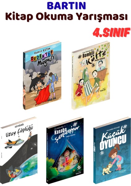 Bartın Kitap Okuma Yarışması 4.sınıf Kitapları, 5 Kitap Set, 4.sınıf Masal Öykü