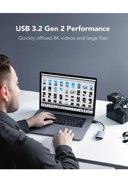 Lexar RW515 Cfexpress Tip A Kart Okuyucu, 900 Mb/s'ye Kadar, Cfe Tip A Kart Için USB 3.2 Gen 2 Bellek Kartı Okuyucu, Usb-C Kablosu/usb-C - Usb-A Adaptörü Dahil Cf Kart Okuyucu (LRW515U-RNHNG) fiyatları