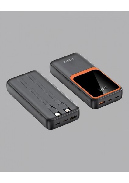Powerbank 20000 Mah Dijital Ekranlı ve Çok Kablolu Hızlı Şarj Cihazı fırsatları