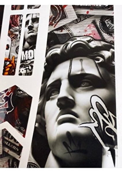 Gangsta Bisiklet Sticker Seti 12 Parça – Renkli Maşa Kadro Etiketi