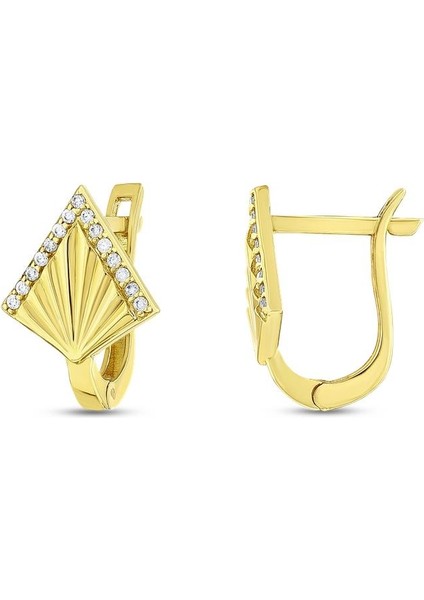 Tasarım Altın Küpe - 14K