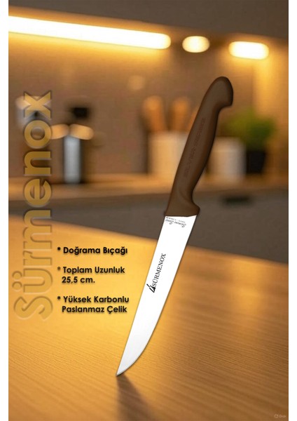 Sürmene Kahve Serisi Mutfak Bıçak Seti Et Ekmek Sebze Meyve Bıçağı 4 Lü Set Günlük Kullanım HDS-121 indirimleri