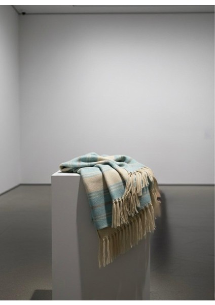 Erdilhome Ekose Yün Scotch Çift Kişilik Battaniye Turkuaz fiyatları