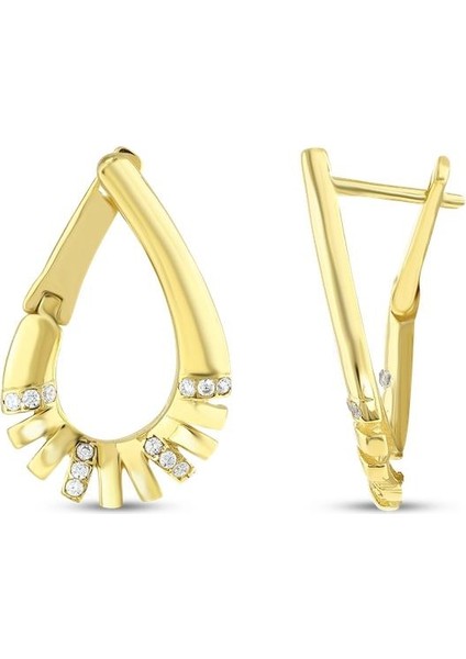 Tasarım Altın Küpe - 14K