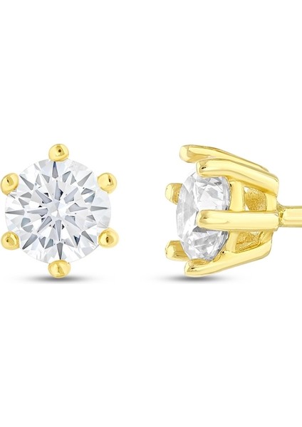 Altın Tektaş Küpe - 14K fiyatları