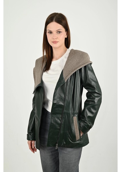 Kadın Deri Mont 07KSN fırsatları