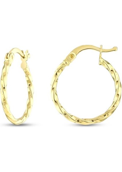 Altın Halka Küpe - 14K