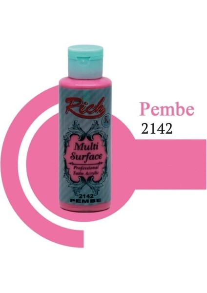 Rich Multi Surface 2142 Pembe Akrilik Boya 120 cc fiyatları