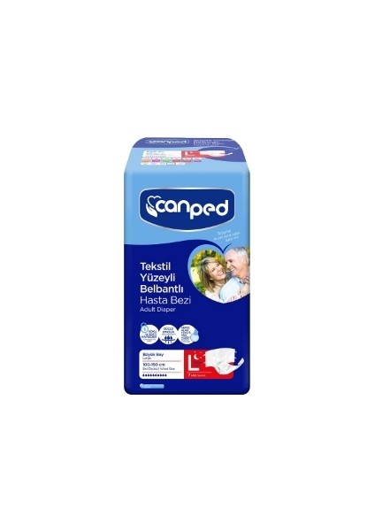 Hasta Bezi Belbantlı Tekstil Gece Büyük 7'li 2 Adet