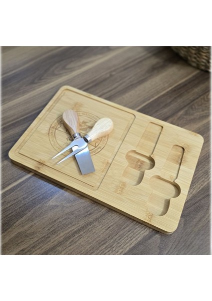 Bambu Peynir Sunum Tabağı Seti – 2’li | Bıçak ve Çatal Dahil Ahşap Peynir Servis Tahtası fiyatları