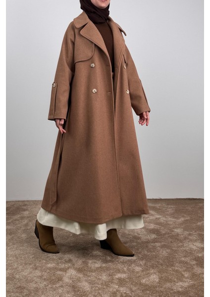 Rüzgarlıklı Kruvaze Kaban - Tarçın modelleri