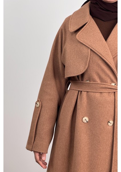 Rüzgarlıklı Kruvaze Kaban - Tarçın fırsatları