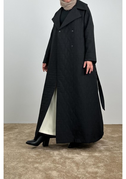 Kapitone Trençkot - Siyah fırsatları