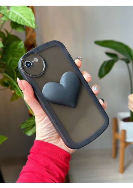 Iphone 7 - 8 - Se 2020 Uyumlu 3D Oyuncak Kalp Model Şeffaf Kılıf