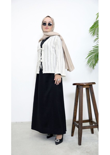 Pileli Ön Iki Bağlamalı Tunik-Bej fiyatları