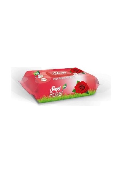 Islak Mendil 90'lı Gül Kokulu 4 Adet