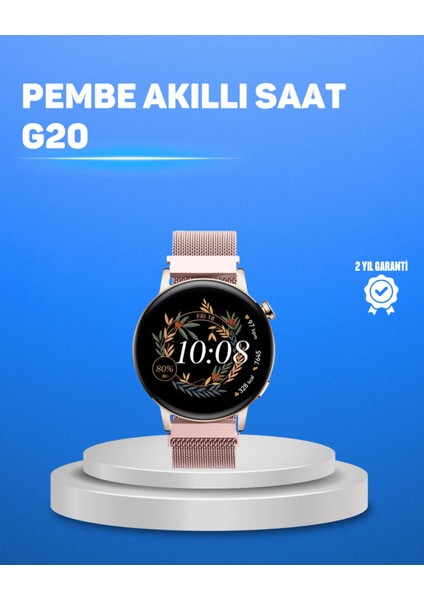 Kablosuz Şarjlı Tam Ekran Akıllı Saat – Türkçe Dil Desteği ve Uzun Pil Ömrü