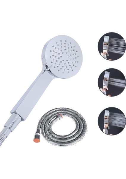 Bagno Smile El Duşu Set 2 Parça - Duş Başlığı - Spiral Hortumu Set