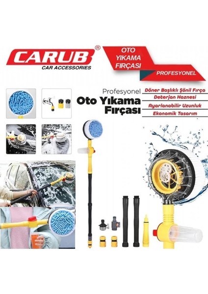 Carub Oto Yıkama Fırçası Mop Profesyonel 100CM modelleri