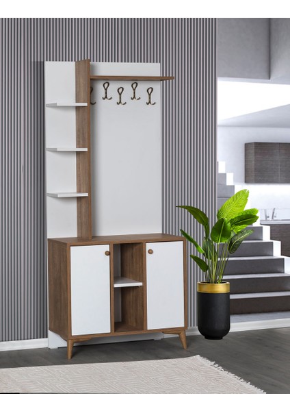 Mn Aynalı Raf Askılık Detay Portmanto Ayakkabılık fiyatları