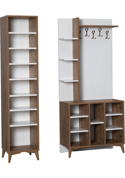 Mn Aynalı Raf Askılık Detay Portmanto Ayakkabılık fırsatları