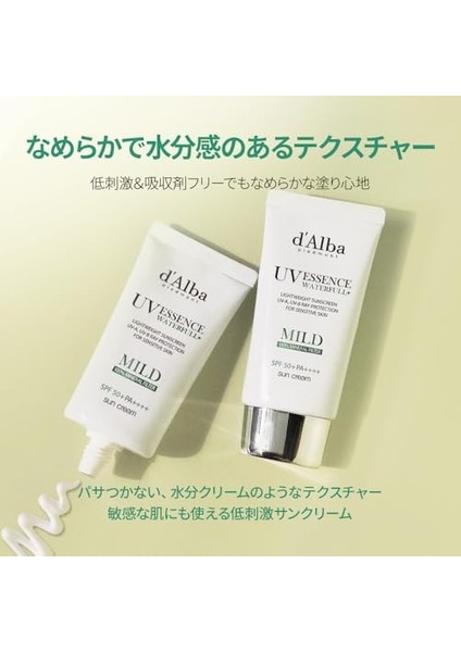 D'alba Piedmont Mıldes Mıneral Güneş Koruma Maddesi SPF50 + Pa +++ Uygulamadan Sonra Süper Hassas Cilt ve Cilt Için Kimyasal Içermez, Yağlandırmaz, Uva/uvb Koruması L 1,69 Fl. Oz. modelleri