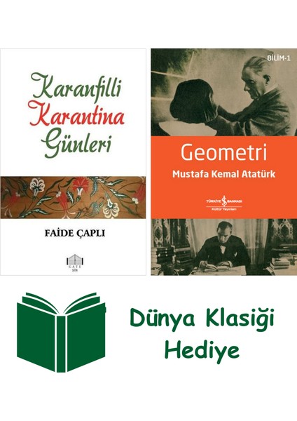 Karanfilli Karantina Günleri + Geometri + Dünya Klasiği Hediye