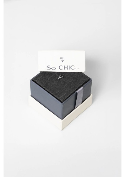 Y Harfi 18 Ayar Beyaz Altın Kaplama Gümüş Tek Küpe fırsatları