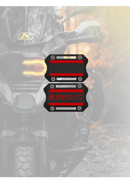 Motor Için Crash Bar Mat Siyah Kırmızı Japon Dayanıklı Motor Koruma Aksesuarı (Yan Tampon)