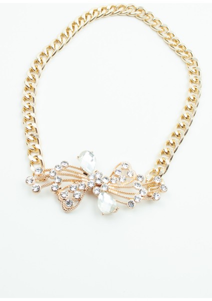 Kristal Detay Gold Kadın Kolye fiyatları