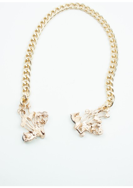 Kristal Detay Gold Kadın Kolye fırsatları