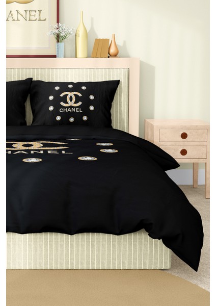 Nevresim Takımı Çift Kişilik Pamuklu Saten Kumaş 6 Parça 3D Dijital Baskı Duvet Cover Set Model No: modelleri