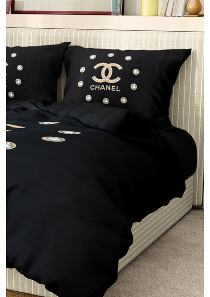 Nevresim Takımı Çift Kişilik Pamuklu Saten Kumaş 6 Parça 3D Dijital Baskı Duvet Cover Set Model No: indirimleri