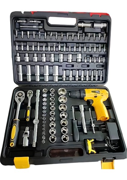 PH309 108 Parça Full Set Akülü Vidalama Matkap ve Lokma ve Uç Takım Seti Çantalı fiyatları