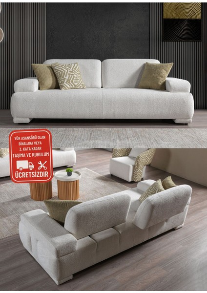 3'lü Kanepe - Sırt Atlama Mekanizmalı - Yataklı