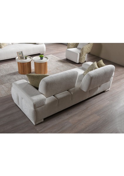 3'lü Kanepe - Sırt Atlama Mekanizmalı - Yataklı