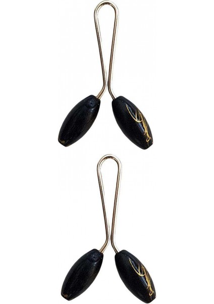 2 Adet Tesettür Eşarp ve Şal Klipsi Siyah