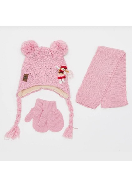 Kız Çocuk ve Bebek Atkı & Bere & Eldiven Takımı
