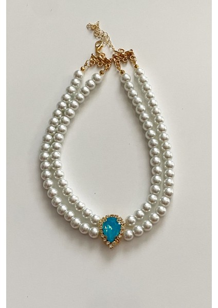 Damla Kristal Cam Inci Choker Kolye fırsatları