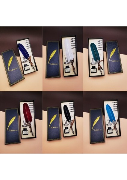 Tüylü Divit Kalem Seti