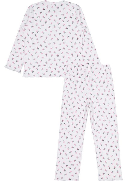 Çiçek Desenli 6-9 Yaş Pijama Takımı modelleri