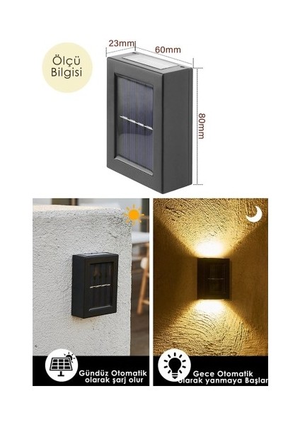 Solar Aplik Çift Taraflı Lamba fiyatları