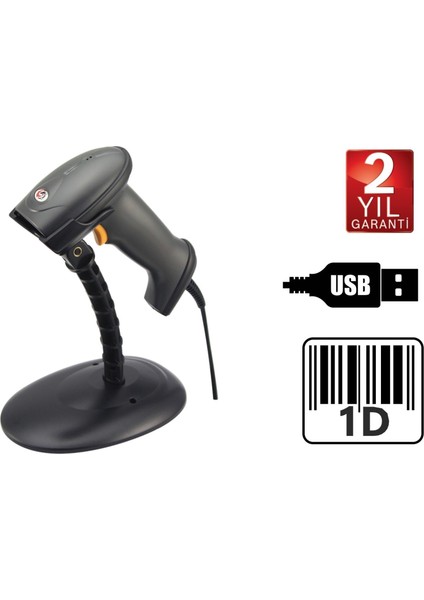 XL-6200 Lazer El Barkod Okuyucu 1d