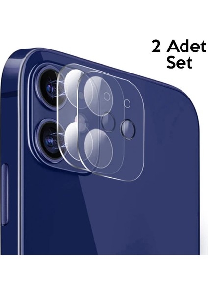 Gor Iphone 12 Mini 5.4 Best Full Tempered Cam Kamera Koruyucu 2ADET SET-(1903) - FKU2182-9864