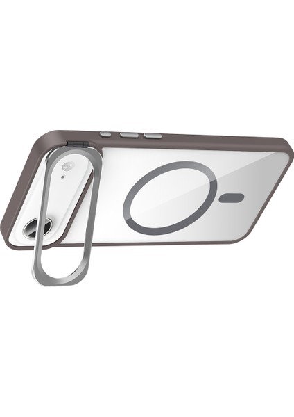 Iphone 17 Air Uyumlu Kılıf Lens Koruma Hediyeli Açılır Standlı Magsafe Şarj Destekli Kapak modelleri