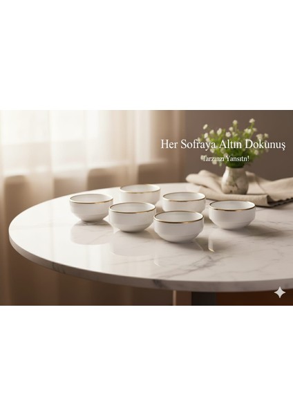 Porselen Gold Detaylı Sunumluk & Hediyelik Kahve Yanı Lokumluk & Şekerlik fiyatları